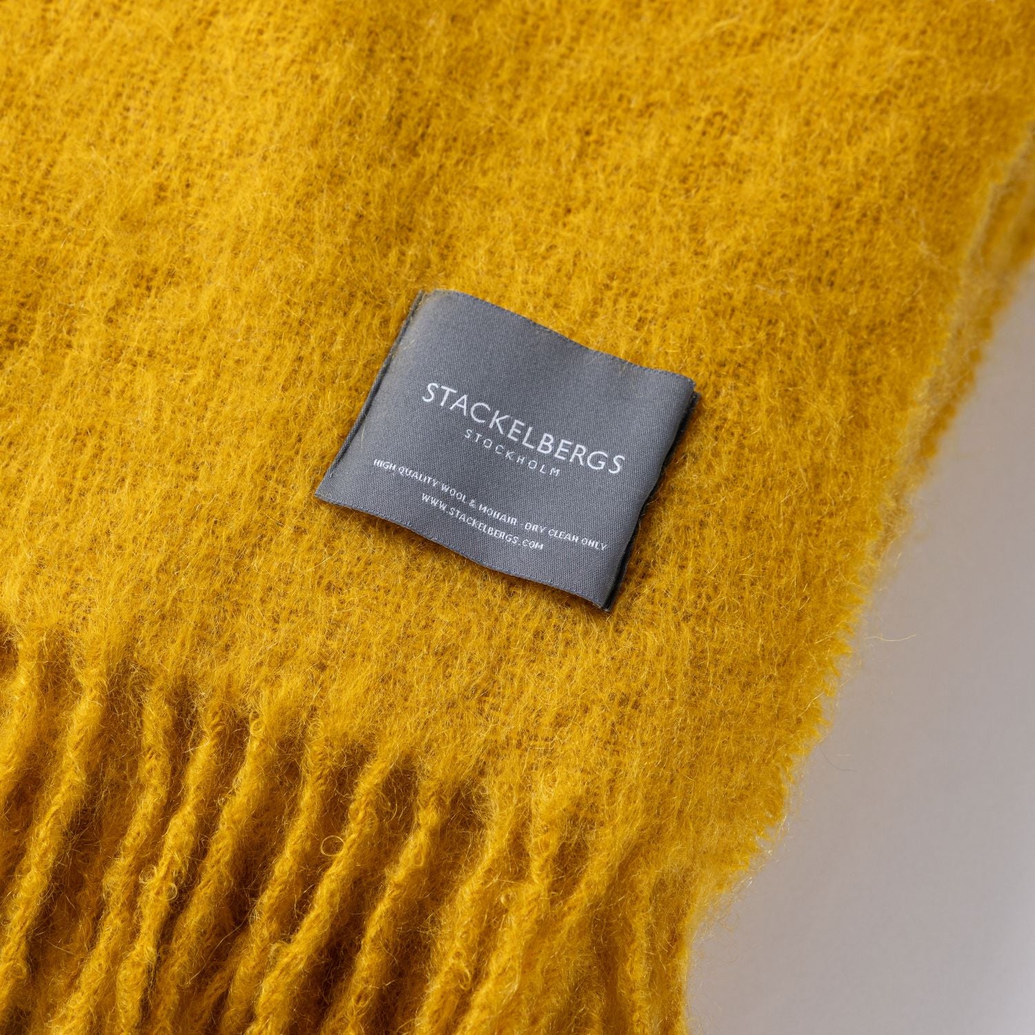 Mohair Blanket Mustard