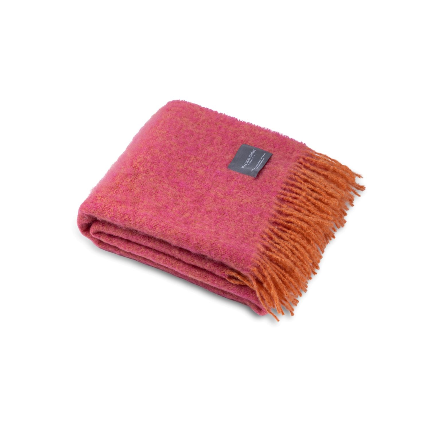 Mohair Blanket Orange & Pion Melange