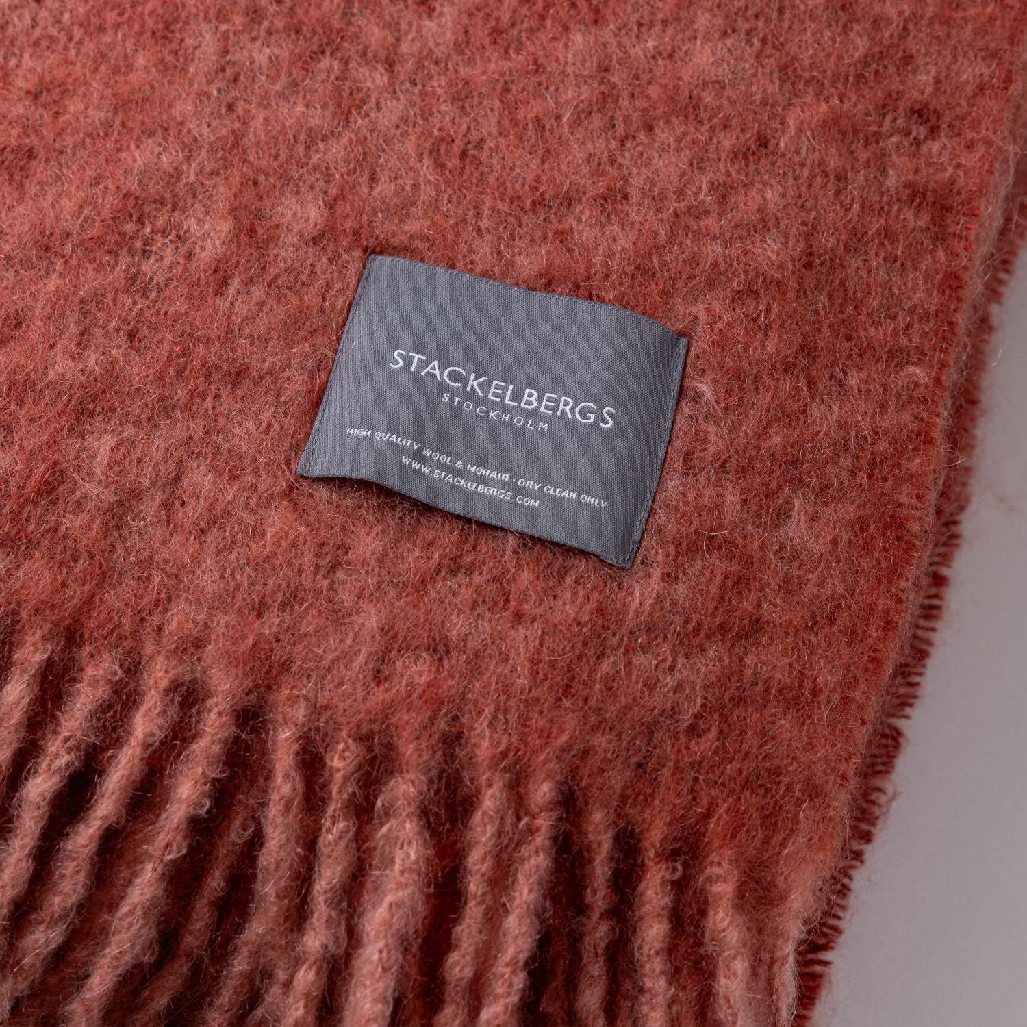 Mohair Blanket Mellow Rose & Brick Melange