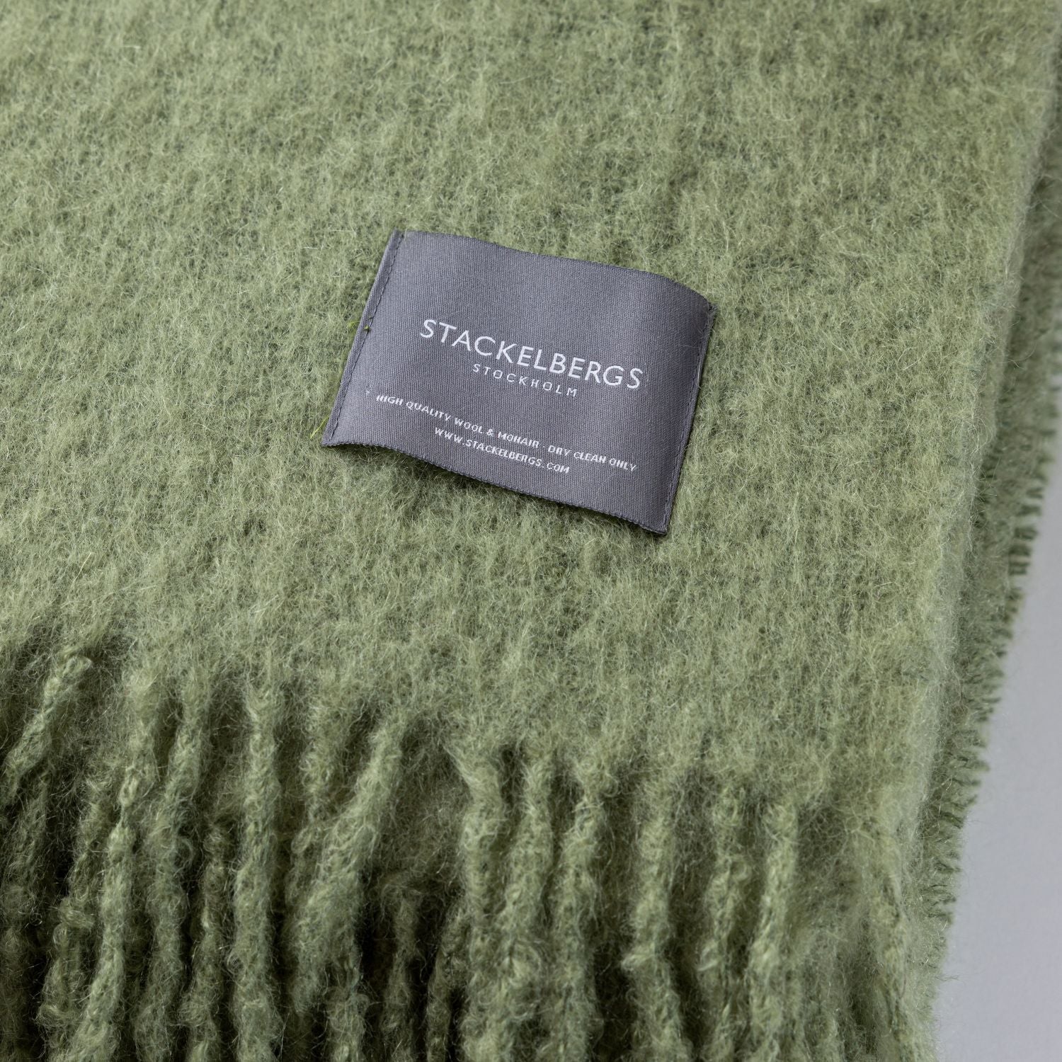 Mohair Blanket Green Olive