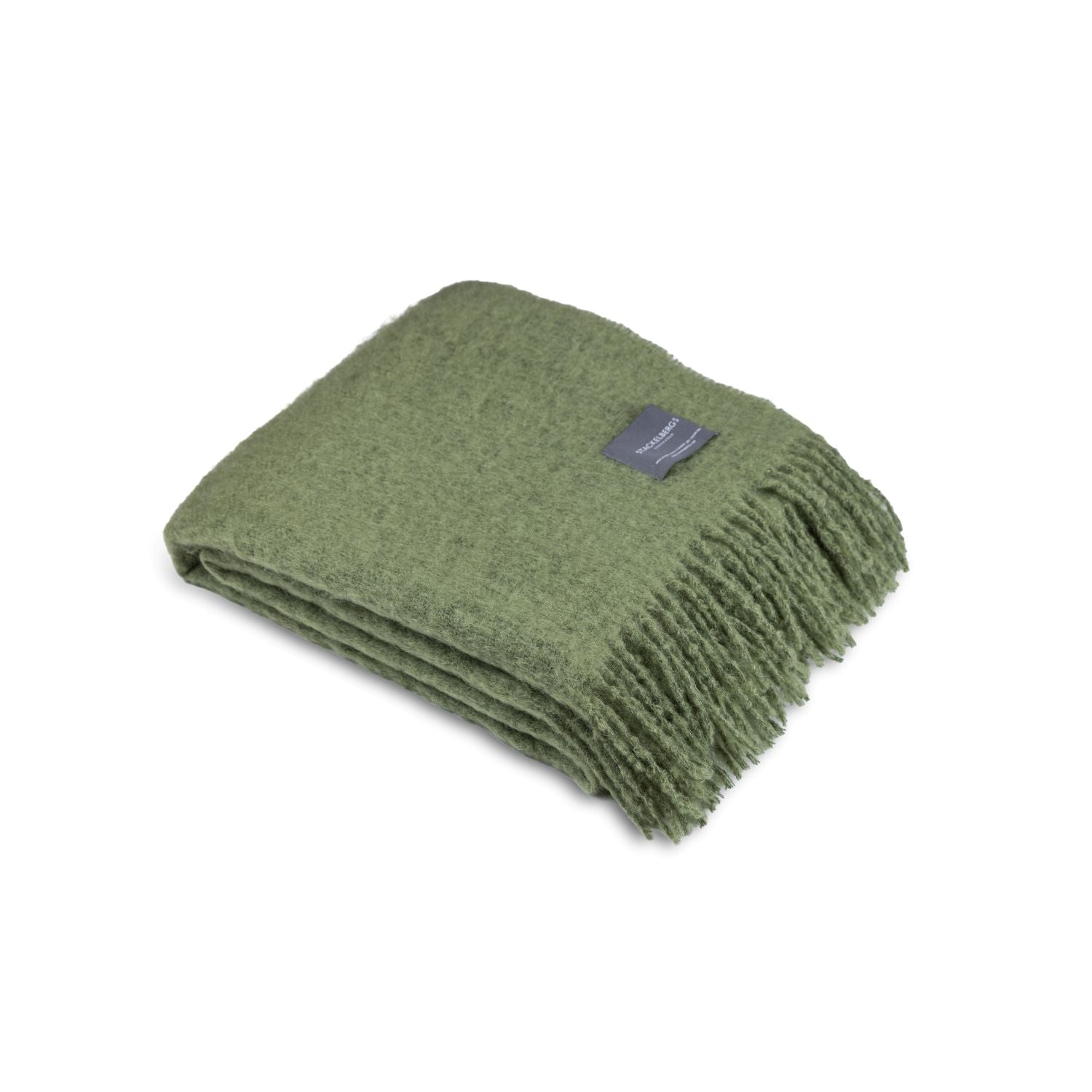 Mohair Blanket Green Olive
