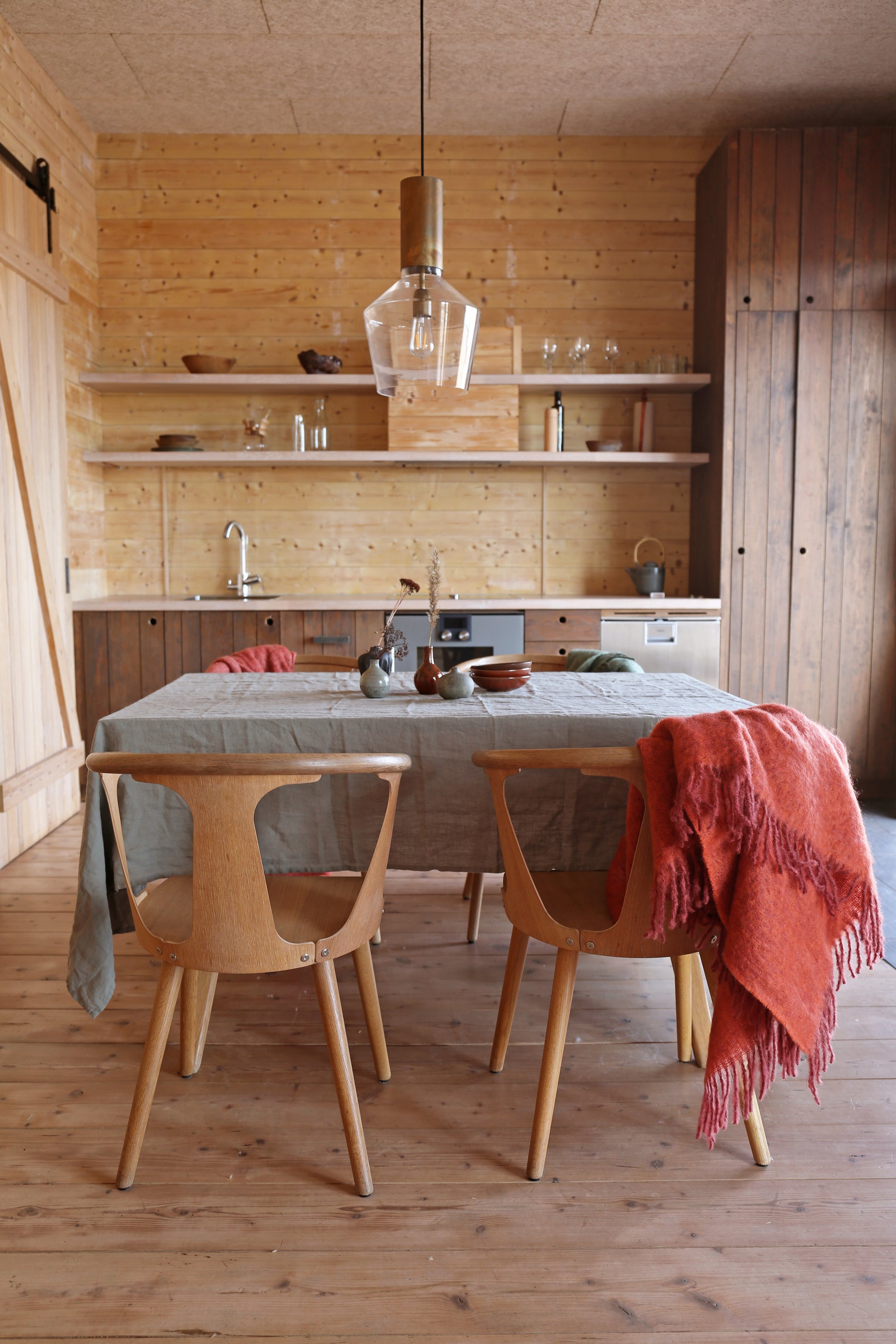 Mohair Blanket Fired Earth & Jaffa Orange Melange