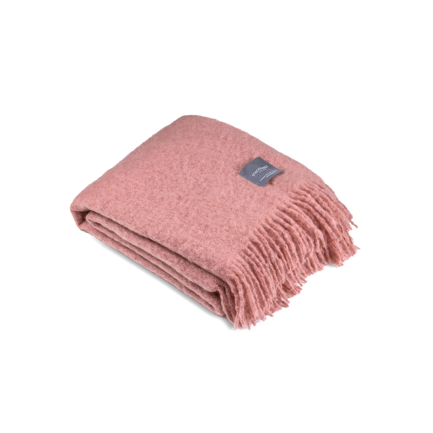 Mohair Blanket Antique Rose