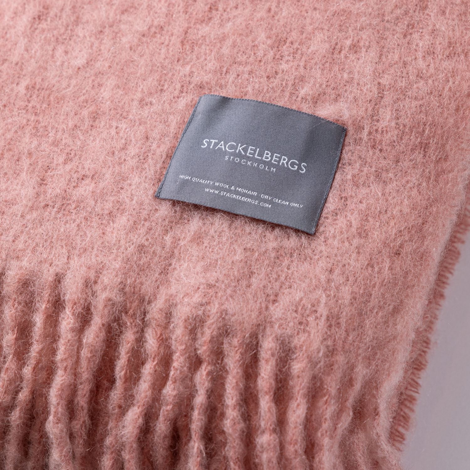 Mohair Blanket Antique Rose
