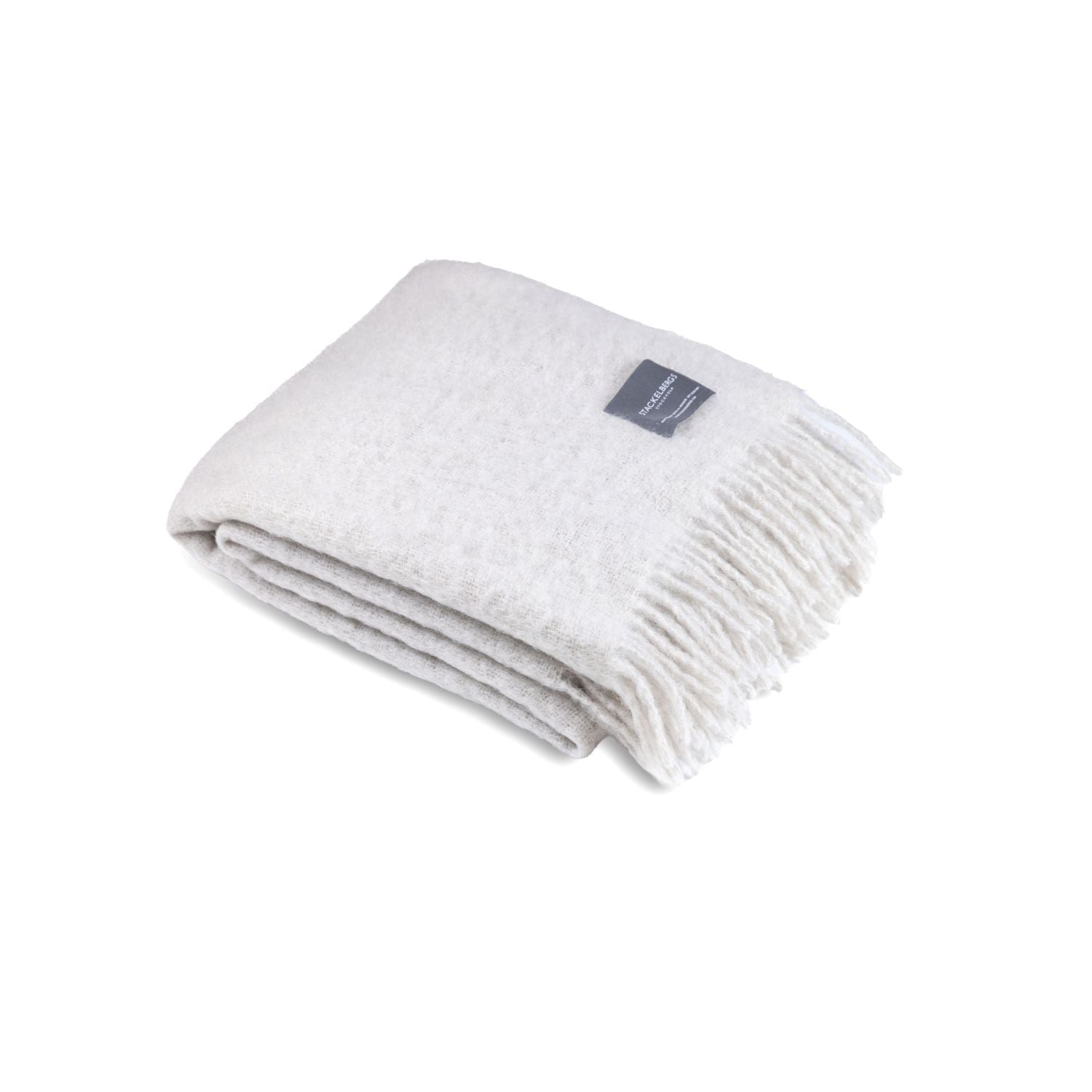 Mohair Blanket Reflection White