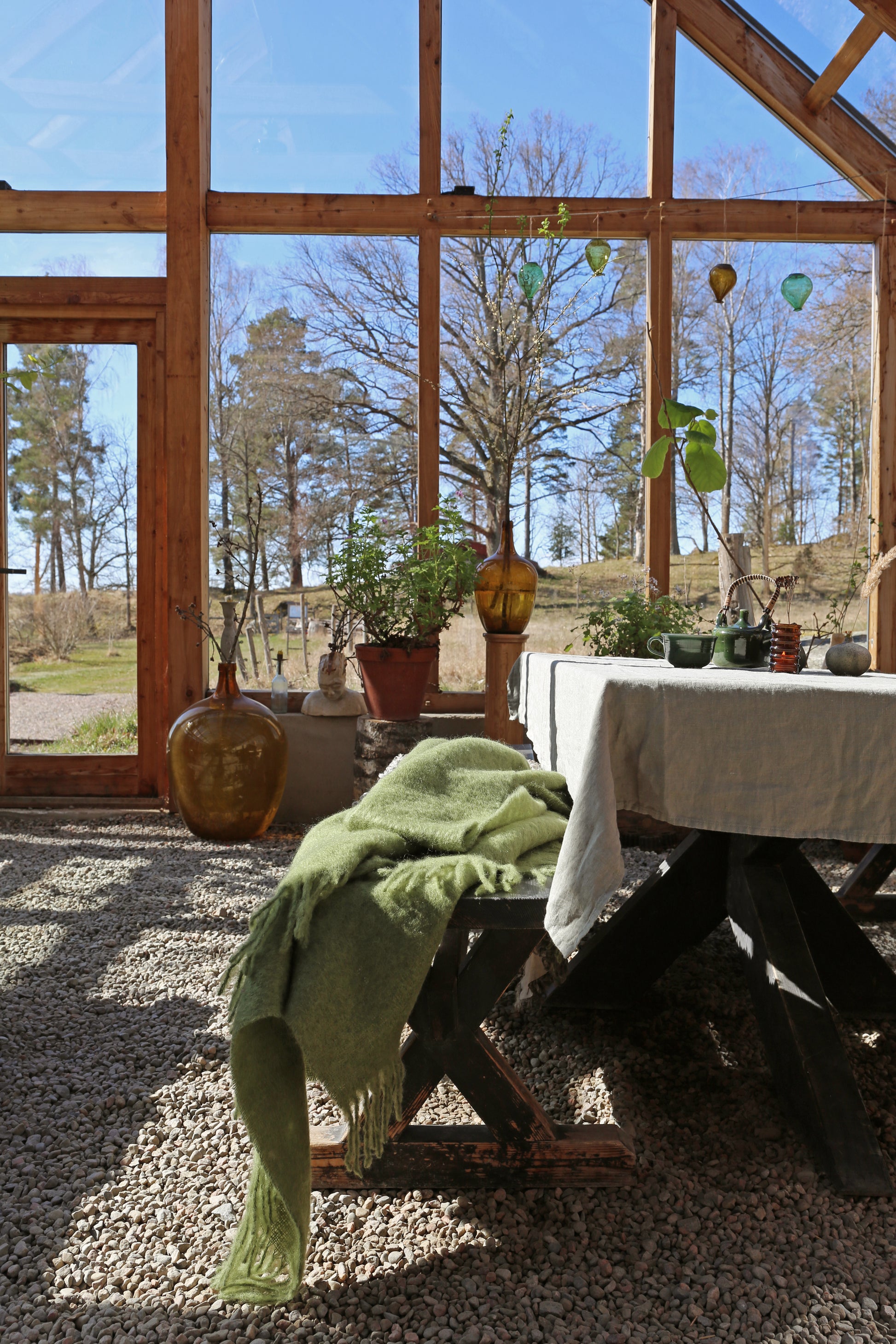 Mohair Blanket Cedar Green
