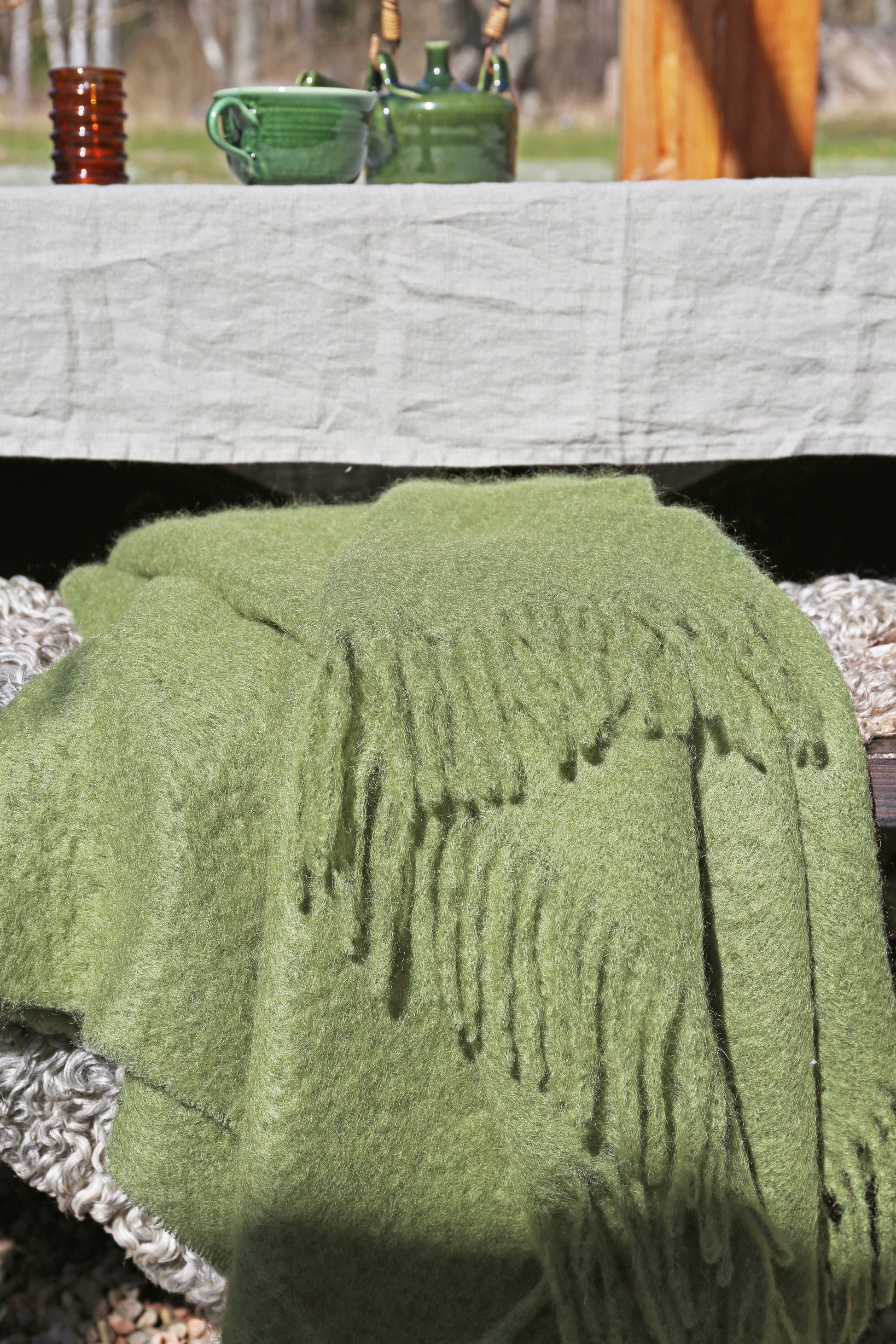 Luxury Kid Mohair Cedar Green
