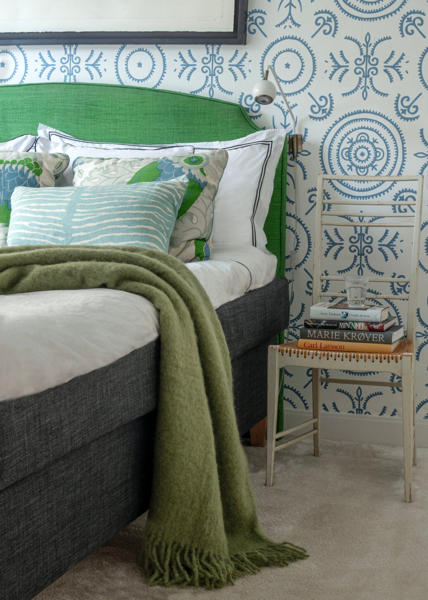 Mohair Blanket Green Olive