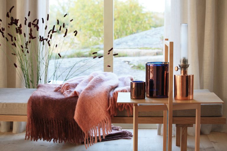 Mohair Blanket Antique Rose