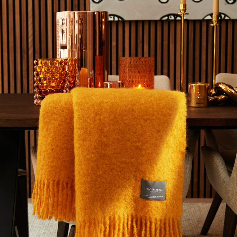 Mohair Blanket Mustard