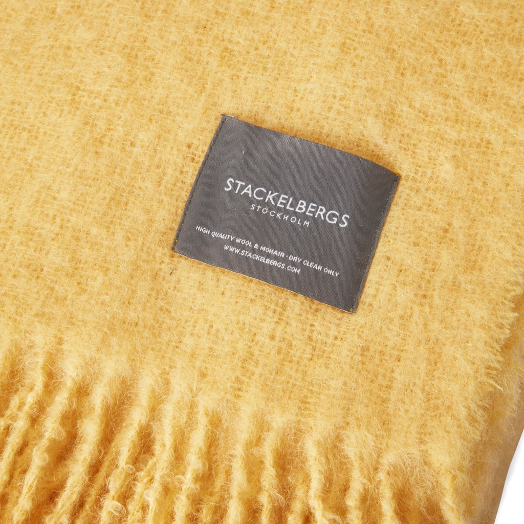 Mohair Blanket Golden Yellow