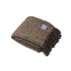 Mohair Blanket Dark Earth & Light Brown Melange