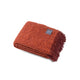 Mohair Blanket Fired Earth & Jaffa Orange Melange