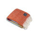Mohair Stripe Blanket Orange, Mint & Red