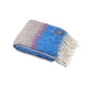 Mohair Stripe Blanket Blue, Azur & Camel
