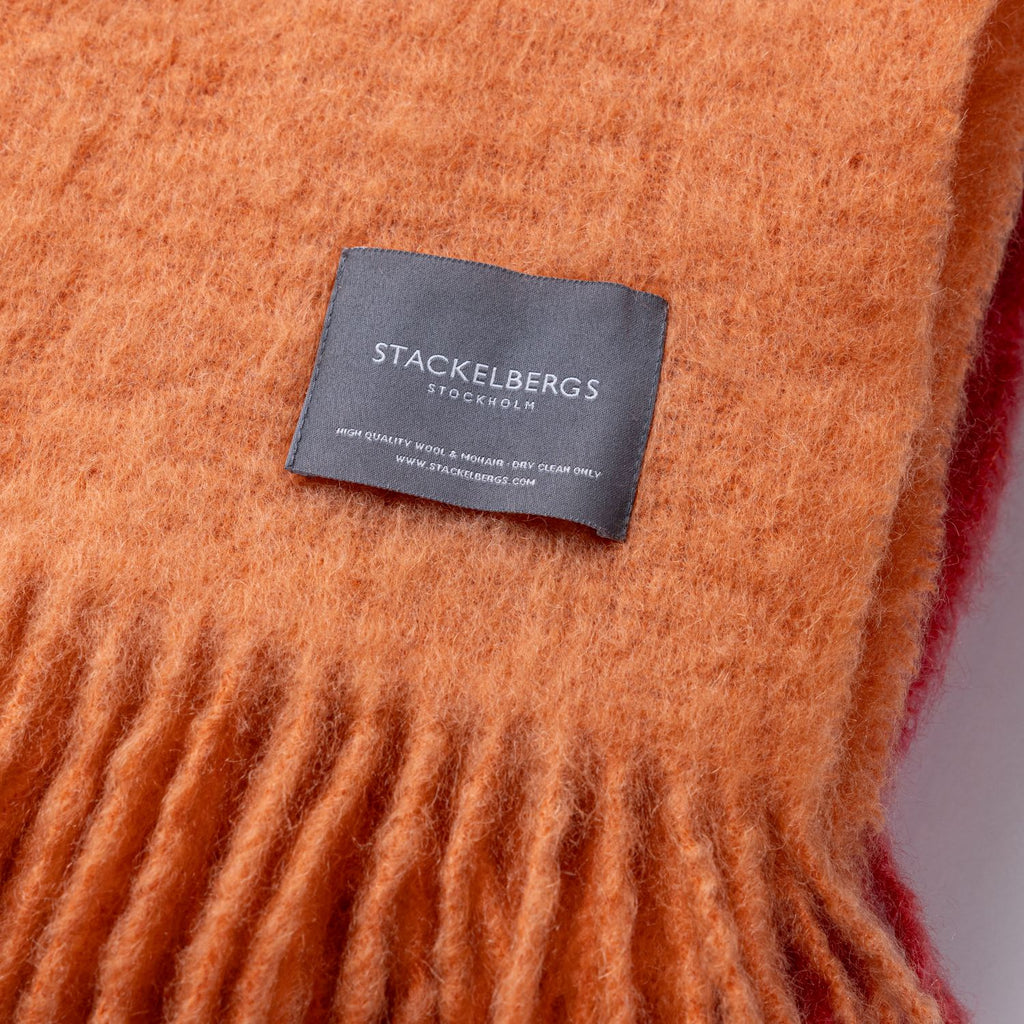 Mohair Dip Dyed Orange & Pion