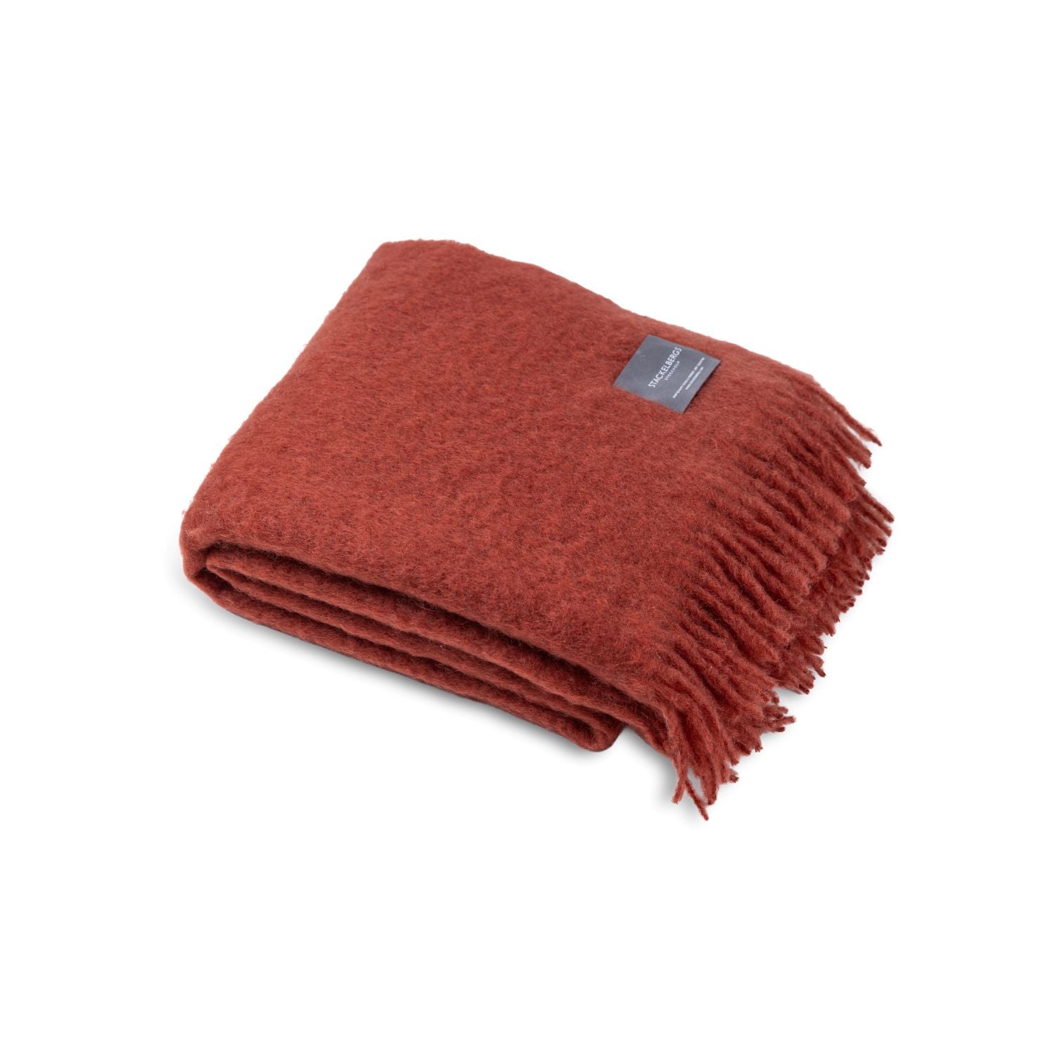 Mohair Blanket Brick & Brindle Stripe – Stackelbergs