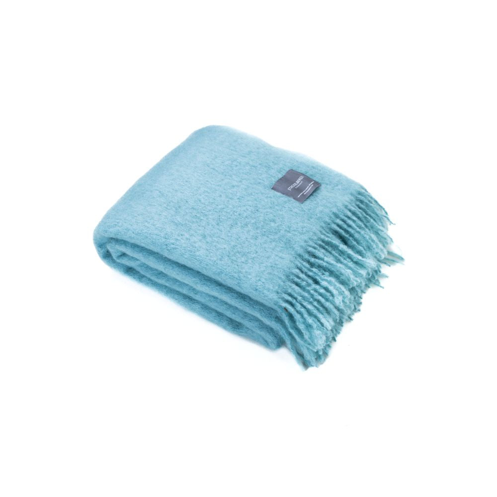 Mohair Blanket Aqua