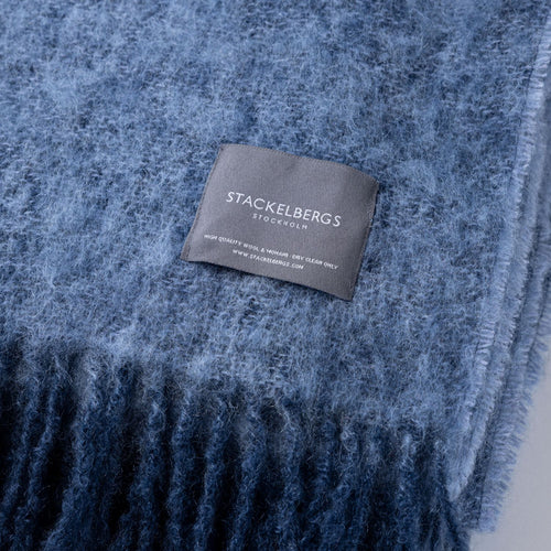 Mohair Blanket Denim & Sky Blue Melange