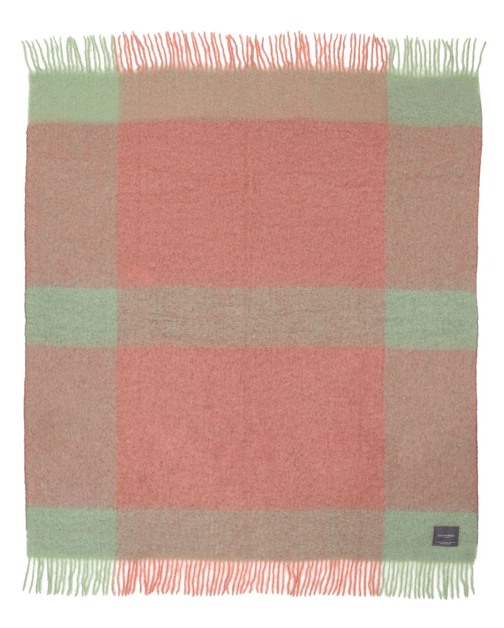 Mohair Blanket BRITA Apple & Antique Rose