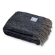 Mohair Blanket Charcoal & Black Melange