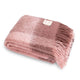 Mohair Blanket LISBETH Antique Rose & Mahogny