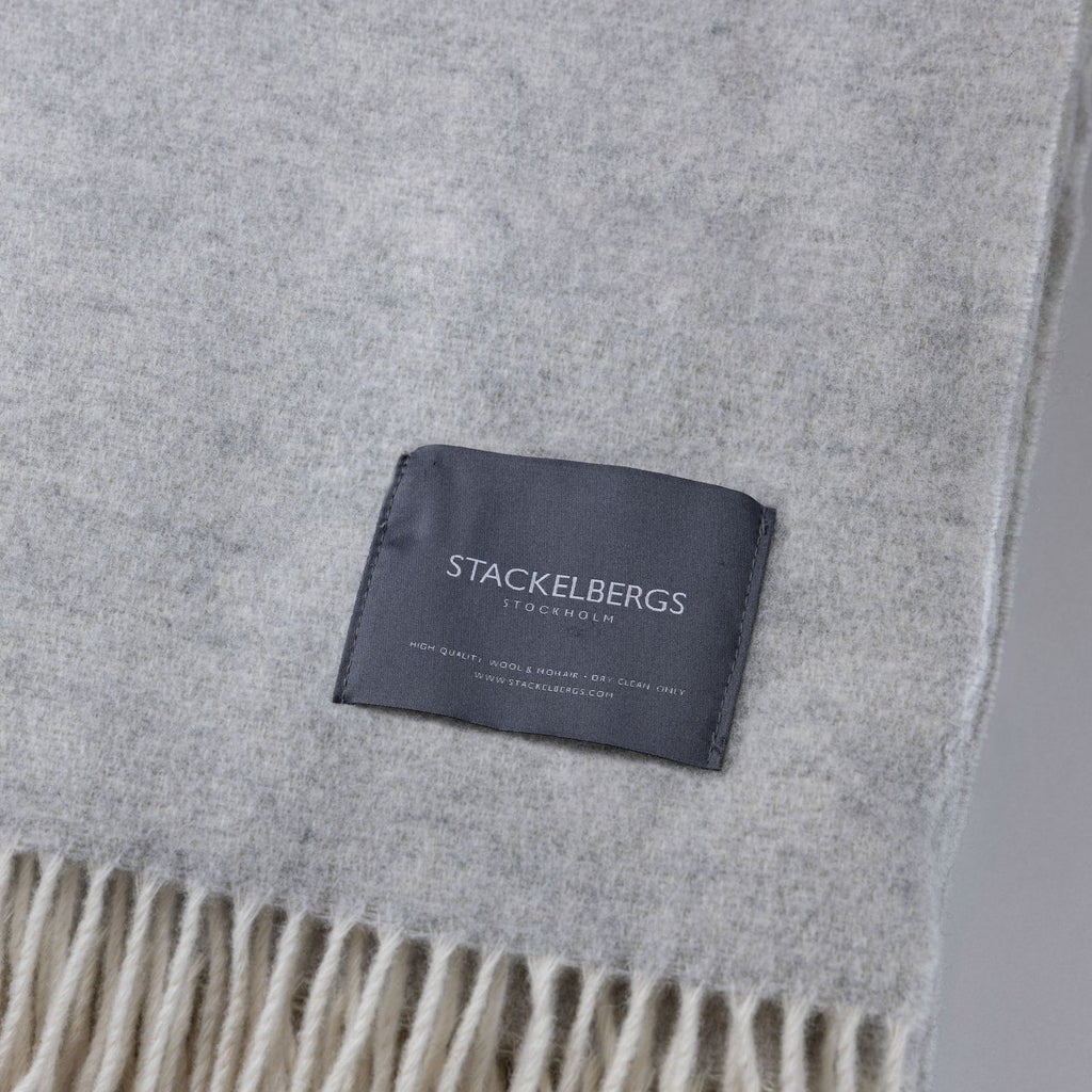 Merino & Cashmere Wool Two Tone Light Grey