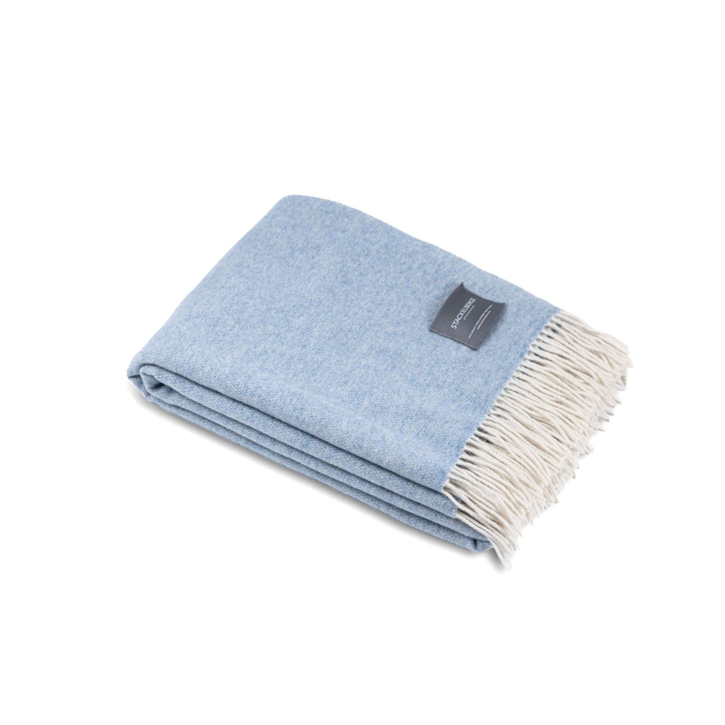 Merino & Cashmere Wool Two Tone Light Blue