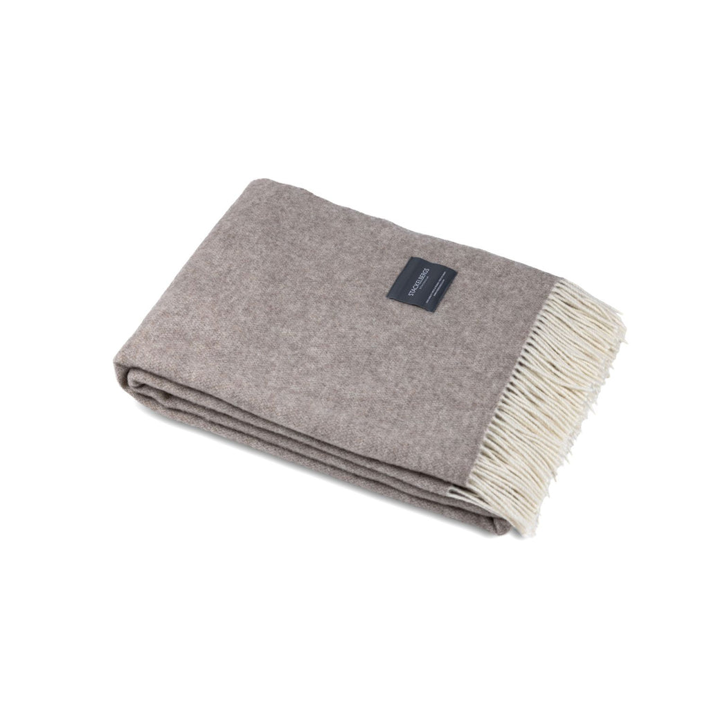 Merino & Cashmere Wool Two Tone Light Taupe