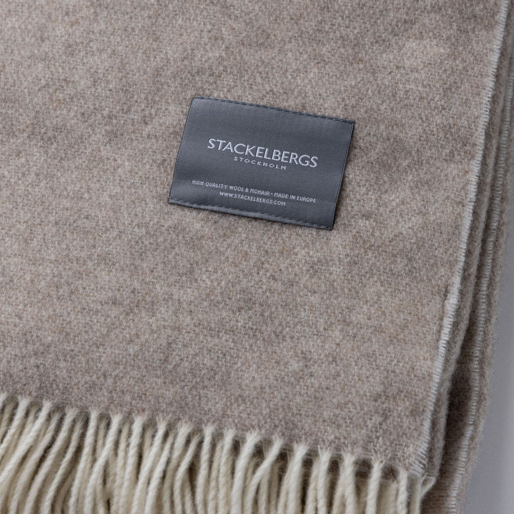 Merino & Cashmere Wool Two Tone Light Taupe