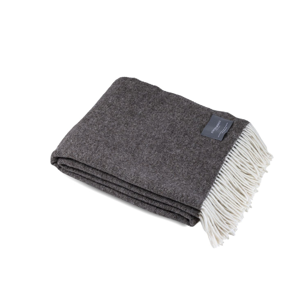 Merino & Cashmere Wool Two Tone Chocolate