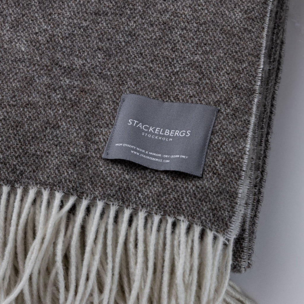 Merino & Cashmere Wool Two Tone Chocolate