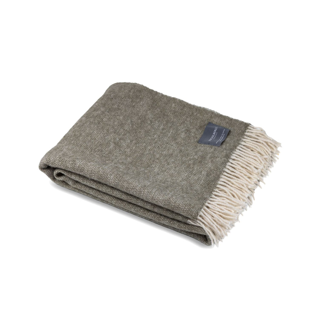 Merino & Cashmere Wool Two Tone Moss Green