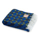The Insight Jaquard Blanket Indigo & Lime